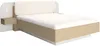 Vente-unique - LYORIMA Bett Holz, Platte Beige - B 223 cm x H 104 cm x L 249 cm Bild 2