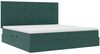 vidaXL Aufbewahrungsbett mit Matratze Dunkelgrün 200 x 200 cm Samt 3372054 Bild 5
