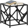 vidaXL Couchtisch mit Glasplatte Transparent 40x40x41 cm Stahl 845990 Bild 3