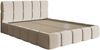 Selsey 'Cloudy' Polsterbett 120x200 cm, Chenille Hellbeige Bild 4