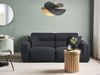 Sofa 3-Sitzer FAUSKAN Stoff Schwarz Bild 3