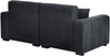 Sofa 3-Sitzer FAUSKAN Stoff Schwarz Bild 5