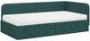 vidaXL Eckbettgestell Dunkelgrün 90 x 190 cm Stoff 3394041 Bild 2
