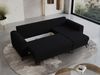 Wohnzimmersofa mit Schlaffunktion und Bettkasten - HUGO-Non - Schwarz Boucle Bild 3