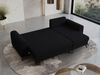 Wohnzimmersofa mit Schlaffunktion und Bettkasten - HUGO-Non - Schwarz Boucle Bild 4
