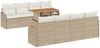 vidaXL Garten-Sofa-Set mit Kissen 7 pcs Beige und Creme 3349434 Bild 2