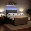 vidaXL Boxspringbett mit Matratze Hellgrau 140x200 cm Samt 3294652 Bild 4