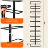 oyajia Weinregal Wand-Weinregal für 10 Weinflaschen, Metall Weinregal 22x8x98 cm, Weinregal aus Metall, Flaschenregal, Hängender Weinflaschenständer,Handtuchhalter für Küche,Restaurant,Bar Bild 4