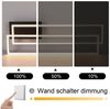 Nettlife LED Deckenleuchte Modern Dimmbar Schwarz 50W 95CM Geometrisch Deckenlampe, Nicht Dimmbar, LED fest integriert, für Wohnzimmer Schlafzimmer Küche Flur Büro Bild 3