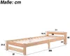 Massivholzbett, Einzelbett mit Kopfteil und Lattenrost, 90x200 cm, Holzbett, Jugendbett, Kinderbett, Kiefer Bild 5