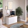 Vicco 'Wido' Kommode mit 2 Türen, Holzspannplatte weiß, 80 x 50 x 40 cm Bild 4