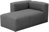 Longchair Armlehne links Kattrina Flachgewebe anthrazit Bild 2