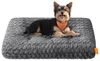 Feandrea Hundebett, Hundekissen M, für kleine Hunde, flauschige Hundematte, Plüsch, 80 x 50 cm, weiche Polsterung, waschbar, rutschfest, schiefergrau Bild 4
