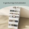 VASAGLE Kommode mit 6 Schubladen, Aufbewahrungsschrank, für Schlafzimmer, Wohnzimmer, 40 x 60.2 x 88,7 cm, weiß Bild 4