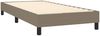 vidaXL Polsterbett, Stoff, 25,0 cm, Taupe, 90x200 cm, mit Lattenrost, Schwarz Bild 4