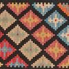 Looma 'Sepehr' Kelim Gashgai handgewebt, Schurwolle Schwarz, 145x191 cm Bild 5