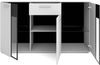 AX LIVING Formilo Sideboard Kommode weiß matt mit Schublade 140,4cm Bild 4