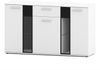 AX LIVING Formilo Sideboard Kommode weiß matt mit Schublade 140,4cm Bild 2