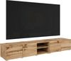 OTTO home Lowboard Denver 250 cm für bis zu 98-Zoll TVs - Weltmeisterschaft im XXL Format, Wahlweise mit oder ohne offenes Fach in der Mitte Bild 4