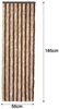 Moritz Flauschvorhang aus Chenille 56 x 185 cm braun beige Türvorhang als Fliegenschutz Insektenschutz für Camping Wohnwagen Bild 2