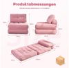 LITBIRD Schlafsofa faltbar, 4-in-1 Multifunktionssofa, Sitzsack-Sofa, Relaxsessel, 1 Teile, Spielsofa & Gästebett für kleine Räume Bild 2