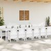 vidaXL Garten Essgruppe 13 pcs Weiß Polt Rattan 3378785 Bild 3