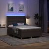 vidaXL Boxspringbett mit LED-Lichtleisten Braun 140 x 190 cm Stoff 3343689 Bild 5
