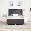 vidaXL Boxspringbett mit LED-Lichtleisten Braun 140 x 190 cm Stoff 3343689 Bild 4