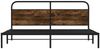 vidaXL Metallbett ohne Matratze Räuchereiche 180x200 cm 3318630 Bild 5