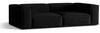 Micadoni Sofa Nuria 4-Sitzer Samt Schwarz Bild 2