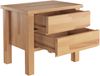 Erst-Holz Geölte Nachtkonsole Buche Massivholz Nachttisch mit zwei Schubladen 90. 20-K41 Bild 4
