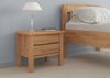 Erst-Holz Geölte Nachtkonsole Buche Massivholz Nachttisch mit zwei Schubladen 90. 20-K41 Bild 2