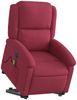 vidaXL Massagesessel mit Aufstehhilfe Elektrisch Weinrot Samt 3204338 Bild 3