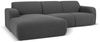 Micadoni Ecksofa Molino 4-Sitzer Links Boucle Dunkelgrau Bild 2