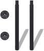 2 x Teleskopfuß Tischfuß Stützfuß Tischbein Schwarz 710 mm-1100 mm 242153 Bild 3