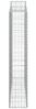 vidaXL Gabione mit Hochbogen 200x30x160/180 cm Verzinktes Eisen 153388 Bild 4