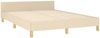 vidaXL Bettgestell ohne Matratze Creme 140x190 cm Stoff 3124973 Bild 5