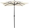 vidaXL Sonnenschirm mit Aluminium-Mast 3-lagig Sandfarben 2x2 m 313844 Bild 2