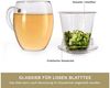 Creano Teeglas All in one, mit Glassieb & Henkel, Borosilikatglas, 3-teilig Bild 3