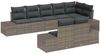 vidaXL Gartensofa-set mit Speicher 8 pcs Grau Poly Rattan 3355778 Bild 2