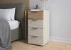 rauch Schubkastenkommode Highboard Sideboard Schubladenkommode Kommode ASTANA (Breite 40 cm / Höhe 81 cm), mit 4 geräumigen Schubladen, Kantengriff in Alufarben MADE IN GERMANY Bild 3