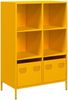 vidaXL Highboard Senfgelb 68x39x103,5 cm Stahl 851385 Bild 2