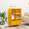 vidaXL Highboard Senfgelb 68x39x103,5 cm Stahl 851385 Bild 3