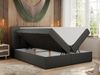 Boxspringbett Polsterbett mit Multipocket-Matratze und Topper - DIEGOS - 180x200cm - Dunkelgrau Kunstleder - H3 Bild 2