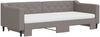 vidaXL Tagesbett Ausziehbar mit Matratzen Taupe 90x200 cm Stoff 3197447 Bild 3