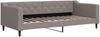 vidaXL Tagesbett Ausziehbar mit Matratzen Taupe 90x200 cm Stoff 3197447 Bild 4