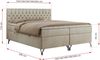 Boxspringbett mit Kopfteil und Topper, Polsterbett - GRIMALDI - 160 x 200 cm - Beige Velvet - H4 Bild 5