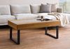 Couchtisch Wildeiche 120x65x45 natur geölt LINDAU #01 Bild 3