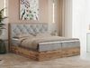 Boxspringbett, Schlafzimmerbett, Bettkasten - VENETO - 180 x 200 cm - Hellgrau Velvet - H4 Bild 1