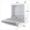 yourhouse24 Schrankbett Bed Concept Wandklappbett Vertikal Gästebett 90/120/140/160/180 cm Bild 4